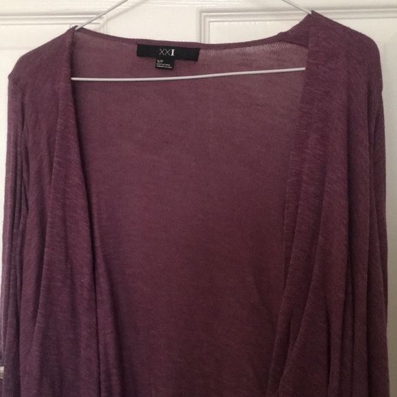 Forever 21 Purple Cardigan Size S - Picture 3 of 4